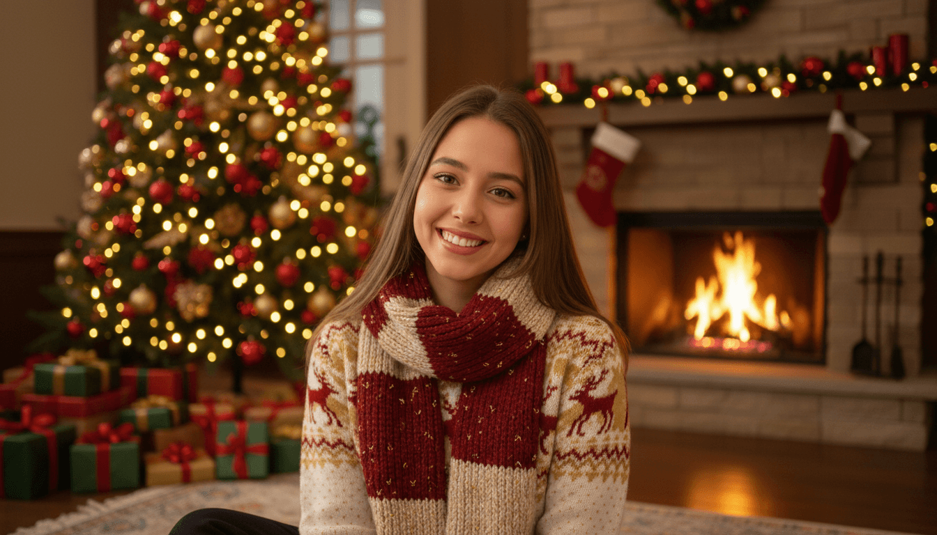 AI Christmas Image Generator festive photo example